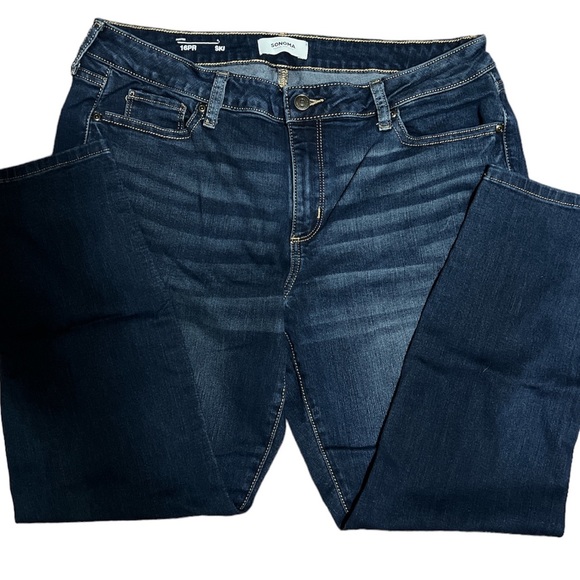 Womens Sonoma blue jeans Soft Stretch size 16PR - Picture 3 of 15